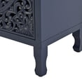 thumbnail image 4 of Floral Carved Buffet & Sideboard Cabinet,Elegant Accent Cabinet with Adjustable Shelves, Solid Wood Legs & Intricate Handles for Dining Room,living room Storage, 4 of 12
