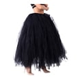 thumbnail image 4 of Falda larga de tul con lazo en la cintura para mujer, estilo princesa, con burbujas, de malla, 4 of 6