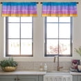 thumbnail image 3 of LALILO Kitchen Curtain Valance Colorful Boho Chic With Ethnic Rod Pocket Window Curtain 52"x 18" Set of 2, 3 of 5