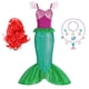 thumbnail image 1 of Niñas Sirenita Ariel Princesa Vestido Malla Halloween Navidad Cola de pez Lentejuelas Tul Volante Manga Vestido de fiesta zhangmengya unisex, 1 of 2