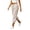 Khaki #16, variant on Womens Capri Pants Cuffed Linen Pants 2026 Summer Beach Petite Pant Loose Fit Elastic Waist Casual Sweatpants Solid Cinch Hem Cropped Pants S