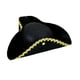 thumbnail image 2 of Gorra pirata elegante y versátil con tres picos para actuaciones, fiestas y disfraces. Ala de sombrero dorada, 2 of 7