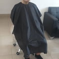 thumbnail image 3 of Conjunto de 5 capas de peluquería de 35 *55 pulgadas, de corte de cabellero negro reutilizable para Salvador Capa de bata de peluquería, 3 of 10