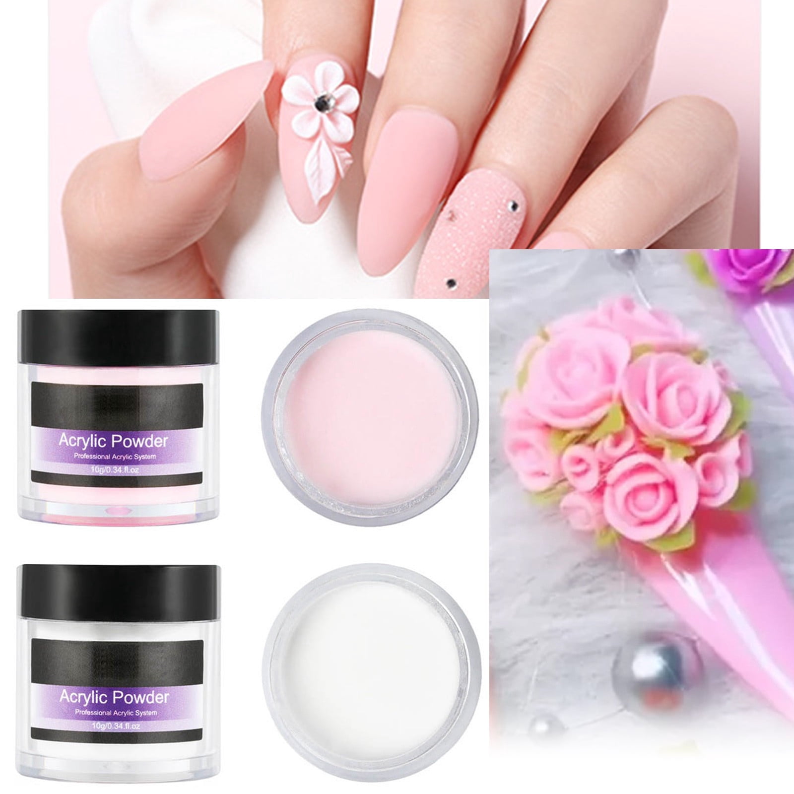 Lip Gloss Glitter Packets Nail Forms Extra Long Nails Mauve Nail Brush Size 16 Oval Nail And Brushes for Nails Nail for Coffin Nails Rose Nail Glitter Nail Kits with Everything And Practice Hand 20