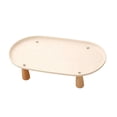 thumbnail image 4 of Soporte elevado para comedero de gatos, soporte de madera con patas, estante lavable para cuencos, antivómitos. Beige 38cmx21cm, 4 of 9