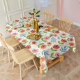 thumbnail image 3 of Pioneer Flower Floral Print Pattern Rectangle Tablecloth 60"x120", Waterproof Polyester Table Cloth, Wipeable Spillproof for Dining Camping Indoor Outdoor, 3 of 6