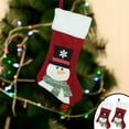 thumbnail image 2 of Kedshhgu Clearance Christmas Stocking Set of 4 Santa Snowman Reindeer Penguin Family Stockings for Kids, Holiday and Fireplace Party Home Decor, 2 of 7
