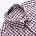thumbnail image 5 of Men's Cotton Plaid Button Down Shirts - Long Sleeve, Regular Fit, for Business & Casual Wear, 5 of 5
