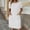 *White, variant on ClodeEU Women's Round Neck Short Sleeve Textured Straight Midi Dress with Pockets,Casual Summer Dress Purple,Women's Plus L