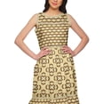 thumbnail image 4 of Moomaya Printed Cotton Long Dress For Womens Sleeveless Tiered Casual Summer Tunic, 4 of 6