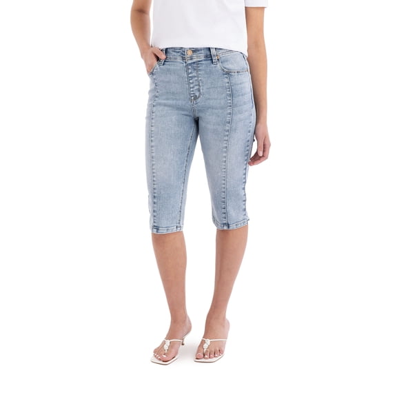 Jordache Women’s High Rise Skinny Capri, Size 2-22, 15 3/4" Inseam