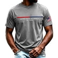 thumbnail image 4 of WEIWEN Patriotic Tshirts Shirts for Men 250th Anniversary USA Shirt 4th of July America 250 Years T Shirts for Man Summer Outfits Mens Independence Day Tee Grey, XXL, 4 of 4