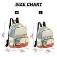 thumbnail image 2 of FORMRS Mini Backpack Purse for Women Travel Daypack Casual Shoulder Bag, Beige Glasses, 2 of 7