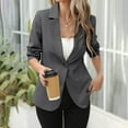 thumbnail image 4 of hotojiny Women Blazers Long Sleeve Casual Work Office Suit Jacket with Pockets Lapel Loose Fit Casual Business Blazers Outerwear, 4 of 7
