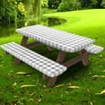 thumbnail image 1 of Clear Plastic Tablecloth Protector Heavy Duty Vinyl Table Cover Oil Proof Wipeable for Indoor Outdoor Dining Table Use(x Square), 1 of 7