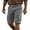 Gray, variant on Sentmoon Swim Shorts Summer High Waist Sweat Shorts Solid Color Regular Fit Stretchy Mens Golf Shorts with Pockets Beach for Casual Wear and Everyday