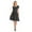Coral, variant on Womens Scoop Neck Knee Length Pleated Pocket Dress