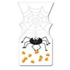 Club Pack of 144 Spider and Candy Corn Cellophane Halloween Party Favor Loot Bags with Zipper Closure 12"