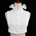 thumbnail image 1 of Blusa de Encaje con Cuello Falso Desmontable Salvador Blanco, 1 of 10