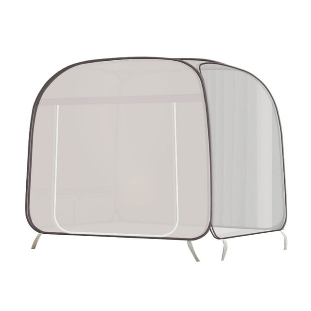 Curtain Portable Folding Bed Net with Zipper Door for Indoor Outdoor Use Quick Setup -Proof Top Mesh Reusable and Foldable Convenience