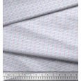 thumbnail image 3 of Soimoi Polyester Crepe Fabric Geometric Cube Shirting Print Fabric by The Yard 42 Inch Wide, 3 of 3