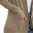 thumbnail image 5 of Outfmvch sweaters for women Cardigans With Pockets Casual Lightweight Open Front Cardigan Sweaters womens tops womens sweaters Khaki, 5 of 9