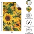 thumbnail image 2 of Coolnut Beautiful Sunflowers Kitchen Towels, 18 x 28 Inch Super Soft and Absorbent Dish Cloths for Washing Dishes, 1 PCS Reusable Multi-Purpose Microfiber Hand Towels for Kitchen, 2 of 6