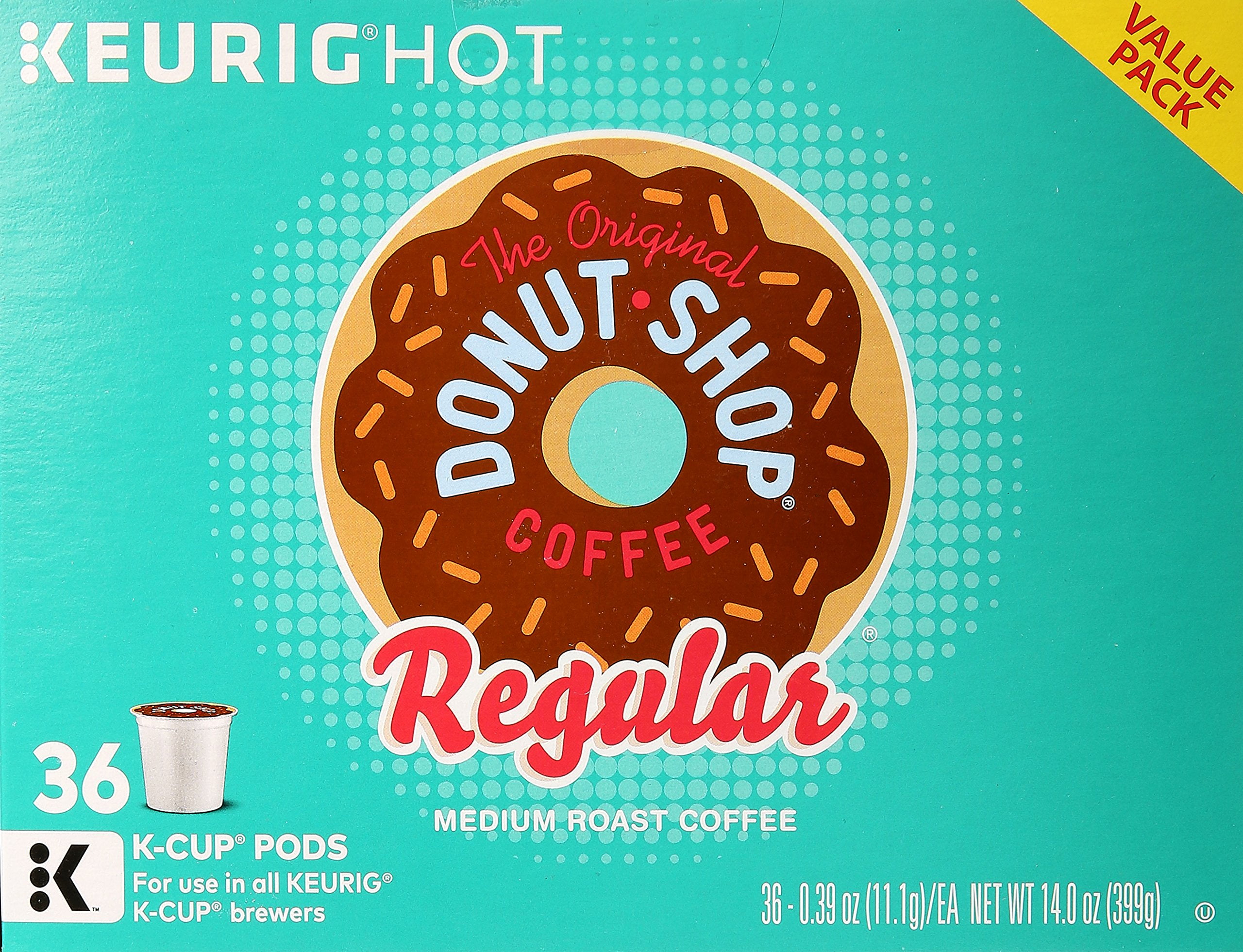 Donut Shop Keurig Regular K-Cup Coffee, 36 Ct.