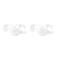 thumbnail image 1 of Eigraketly Gafas de natación para niños Gafas de natación con anillo de silicona profesional Blanco Blanco 2piezas Eigraketly CBP319025, 1 of 6