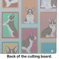 thumbnail image 5 of Lots of Brindle Cardigan Corgi Glass Cutting Board Large 12 in x 15 in, 5 of 5