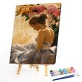thumbnail image 2 of Pintura al óleo de bricolaje Chica elegante Volver Pintura por números Colorido para la decoración de la pared del hogar Hugtrwg Para estrenar, 2 of 9