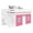 White + Pink & White Tent, variant on Bedz King Contemporary Low Loft Twin Bed with 3 Step-Stairway, White