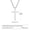 Silver - Large Cross - 60cm, variant on Cross Necklace for Men Women,Plain Cross Pendant Collar with Box Chain Gift-Silver - Small Cross - 55cm