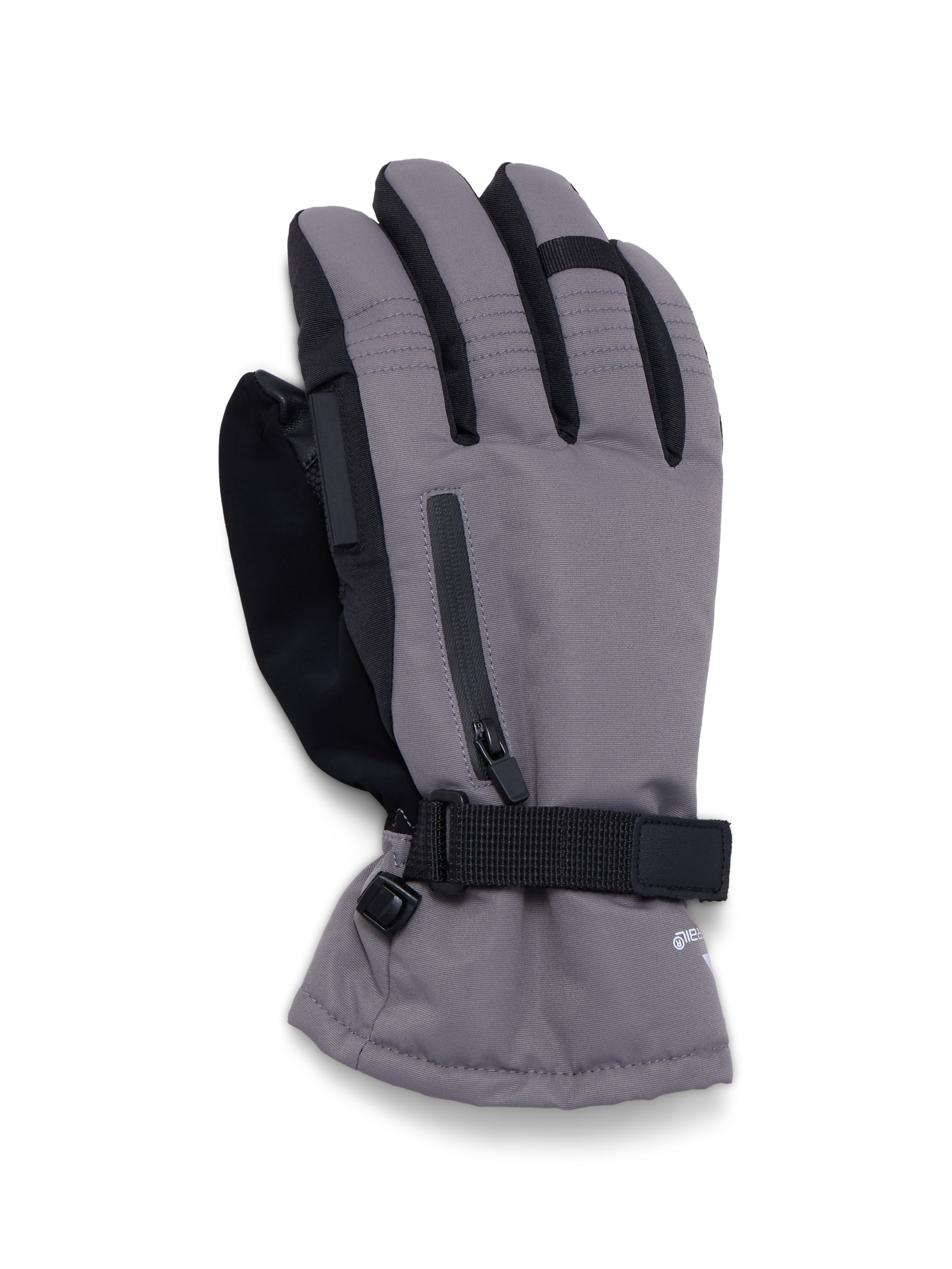 Ozark Trail Women's Technical Ski Gloves, Dark Grey