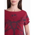 thumbnail image 4 of Disney Nightmare Before Christmas Women's Halloween Graphic Tee, Sizes XXS-XXL, 4 of 5