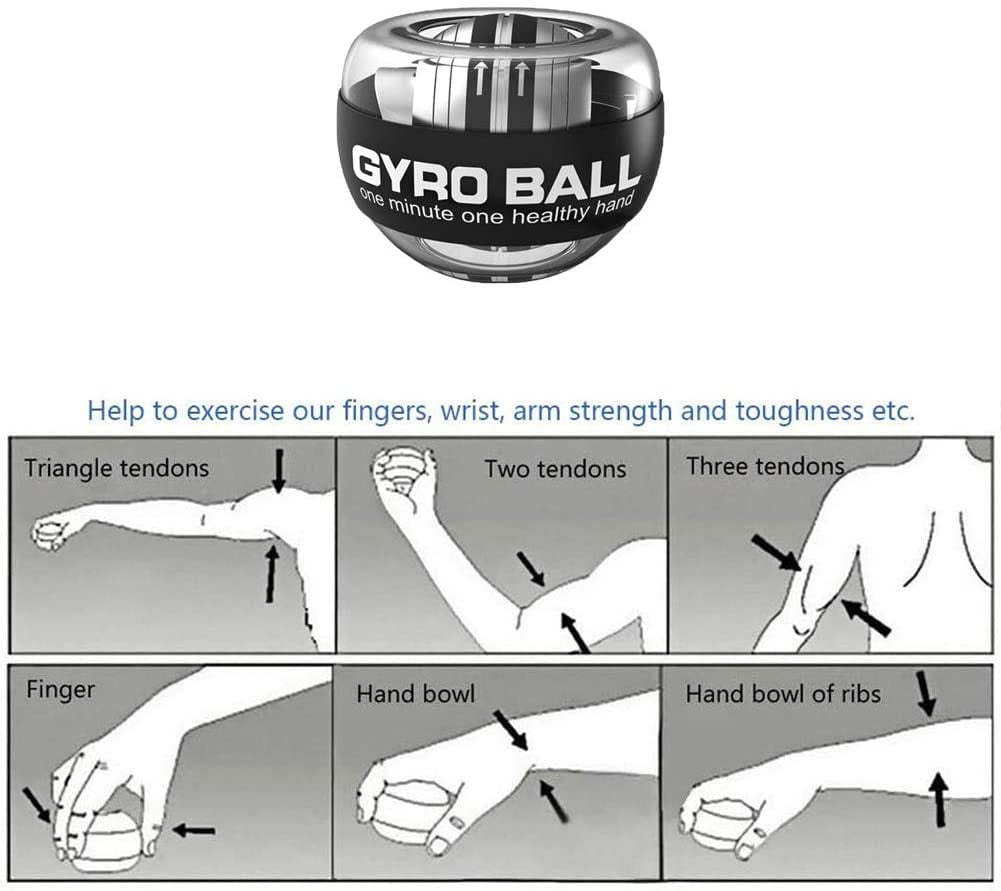 Tanice Gyro Ball Wrist Trainer Auto Start Force Ball Wrist And Forearm  Exerciser Arm Wrist Support - Buy Tanice Gyro Ball Wrist Trainer Auto Start  Force Ball Wrist And Forearm Exerciser Arm
