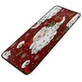 thumbnail image 6 of SKYSONIC Kitchen Rugs,Christmas Santa Non Slip Washable Cushioned Carpets Polyester AntiFatigue Comfort Porch Floor Mat Doormat Christmas Decoration 39×20 in, 6 of 7