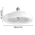 thumbnail image 3 of Arestory 11" Low Profile Ceiling Fan with Light, Bladeless ceiling fans with Remote/APP Control, Flush Mount Ceilings Fans, Modern Enclosed Led Ceiling Fan 3 Colors Dimmable 6 Speeds Timing White, 3 of 8
