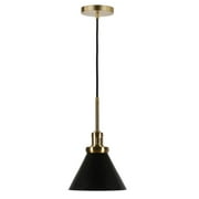 Hudson & Canal PD0728 Zeno Blackened Bronze Metal Pendant with Brass Accents