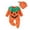1-Orange379, variant on Oiyii Baby Halloween 2 Piece Set Hooded Pumpkin Footed Romper Holiday Matching Character Hat Pack Baby Outfit,Orange