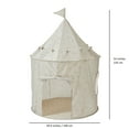 thumbnail image 2 of 3 Sprouts Kids Play Tent Playhouse Castle with Recycled Fabric for Indoor and Outdoor Games in Blueberry Taupe, 2 of 5