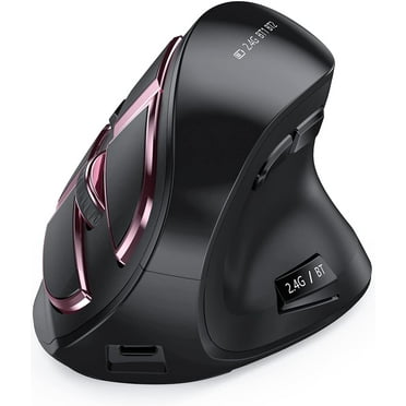 seenda Ergono Mouse, Vertical Mouse - Rechargeable Optical e for Multi-Purpose (BT 5.0   BT 3.0   USB