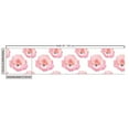 thumbnail image 2 of Ambesonne Watercolor Fabric by the Yard Upholstery, Flower Watercolor Blots, 5 Yards, Pink Coral, 2 of 4