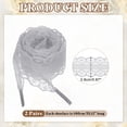 thumbnail image 2 of 2 pares de cordones planos, cordones de 2.2 cm de ancho y 140 cm de largo, color gris, 2 of 7