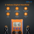 thumbnail image 2 of Colector digital Elitech LMG-10Plus HVAC con pinzas de temperatura R410A, 2 of 8