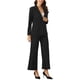 thumbnail image 4 of Conjunto de Blazer y Pantalones INSPIRE CHIC para Mujer, Saco de Un Botón, Traje de Dos Piezas para Oficina, Color Negro, 4 of 6