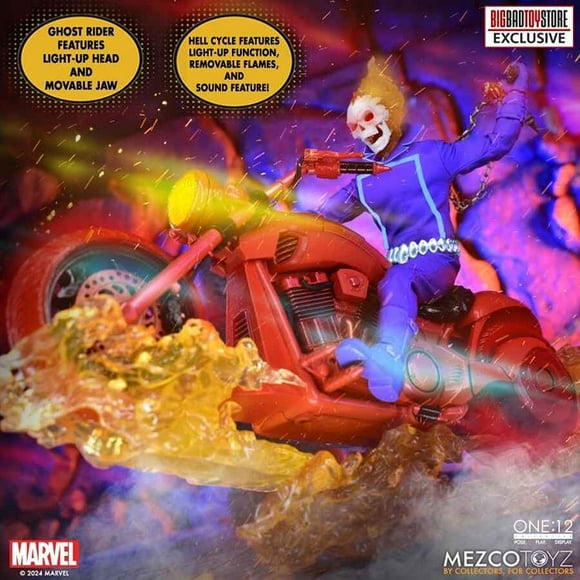 Marvel Ghost Rider and Hell Cycle Vengeance One-12 Collective Edition BBTS Exclusive 6 inch Action Figure