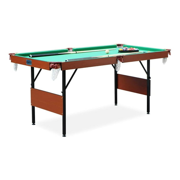 RACK Crucis 5.5 Feet Folding Billiard Pool Table Multi Player Game, Green