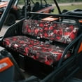 thumbnail image 2 of FKELYI Camo Splatter Red Print UTV Seat Cover Waterproof Powersports Seats Covers Anti-Dust Mule Bench Seat Cover Compatible with Mule SX 2017-2023 Interior Decor, 2 of 7