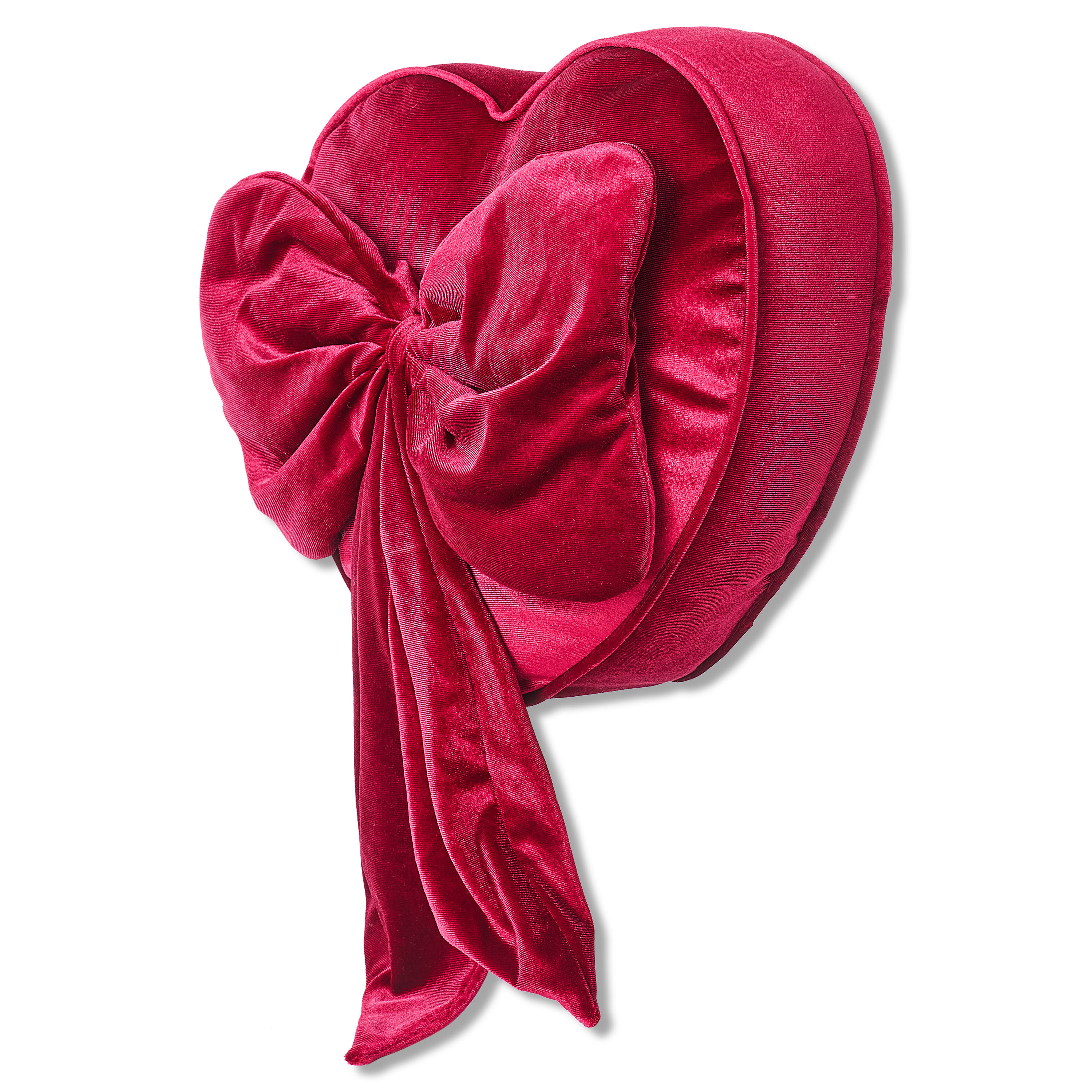 Heart-Shaped Decorative Pillow, Red, 14", Valentine's Day by Way To Celebrate